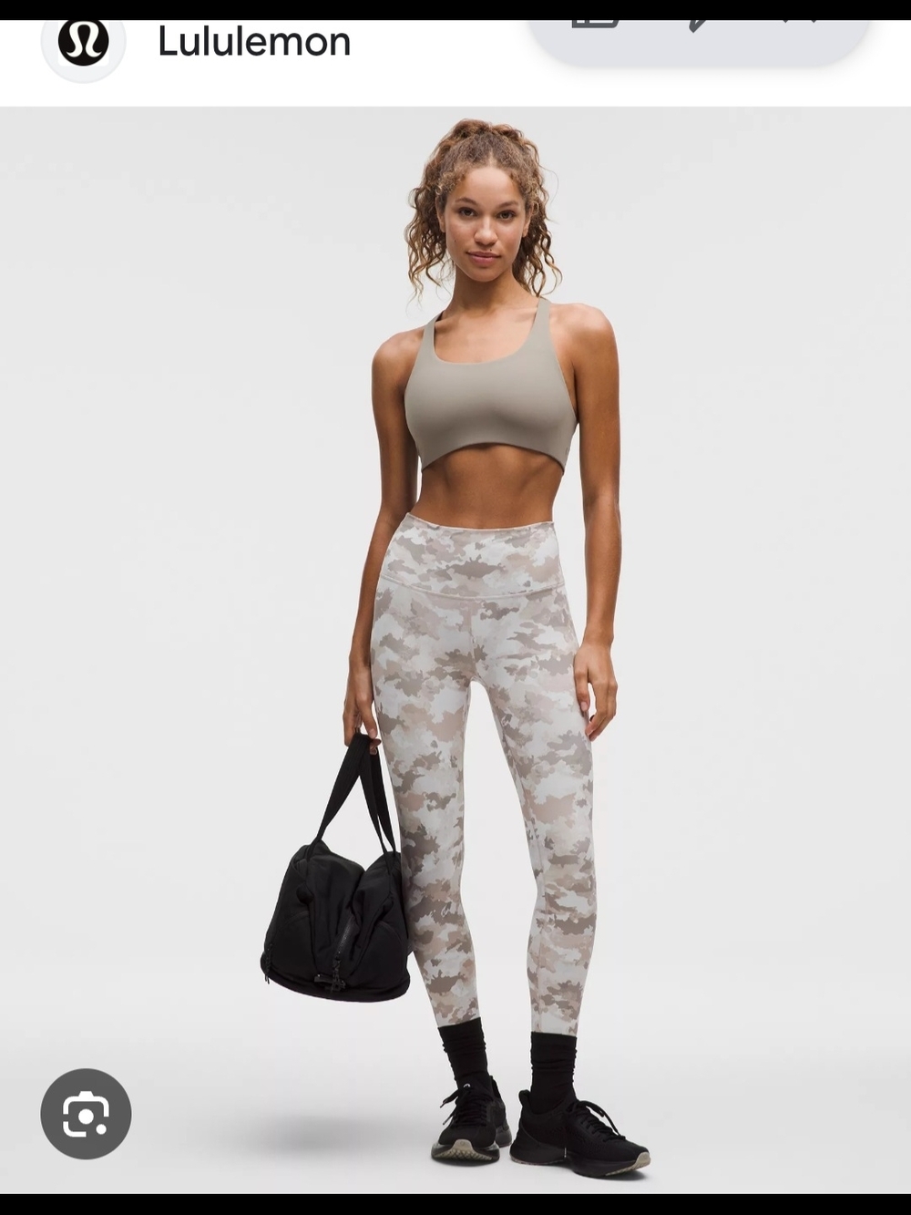 lululemon athletica Wunder Train Camo High Rise Tight Size 6, 28inch